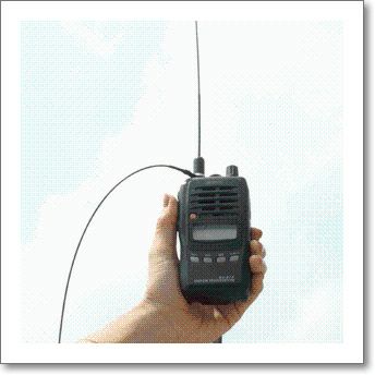 HS3 （HS-3） エアバンド受信用ハンディダイポールアンテナ【長さ56cm