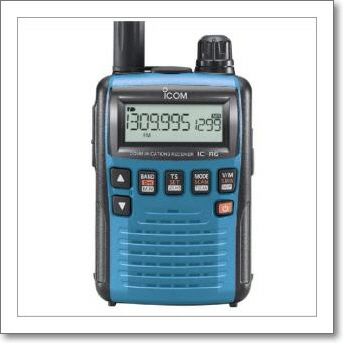 IC-R6メタリックブルー□CQオームオリジナル液晶保護シート 