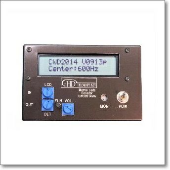 CWD2014MA CW解読器 モニター音付のためイヤホン無しで使用可能 