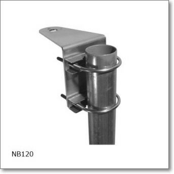 NB120（NB-120） オールステンレス製L型アンテナ取付金具 | CQオーム