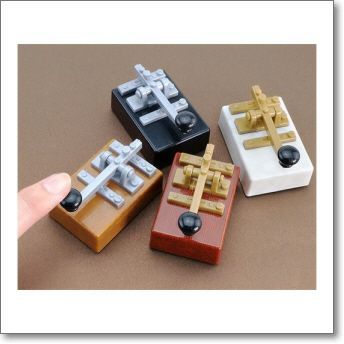 モールス電鍵ミニチュアコレクション※4種類の中から、ランダムで